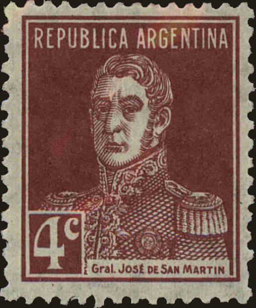 Front view of Argentina 344 collectors stamp