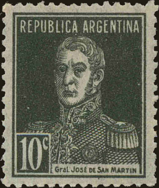 Front view of Argentina 346 collectors stamp