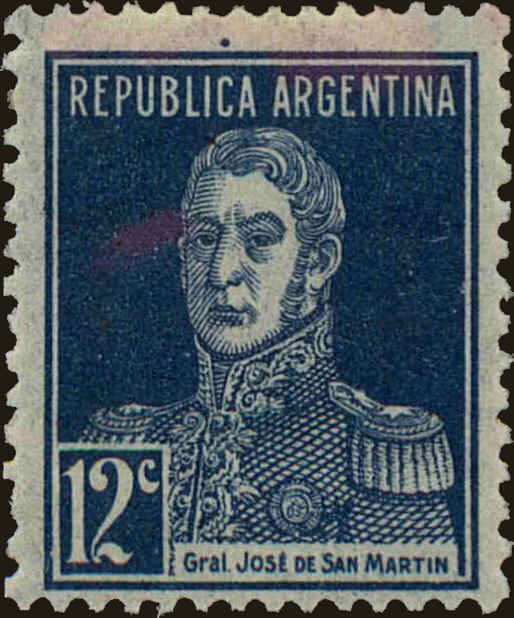 Front view of Argentina 347 collectors stamp