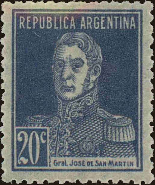 Front view of Argentina 348 collectors stamp