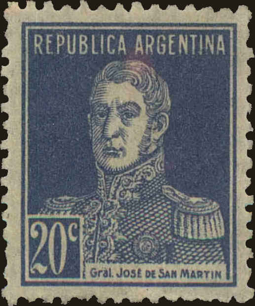 Front view of Argentina 348 collectors stamp