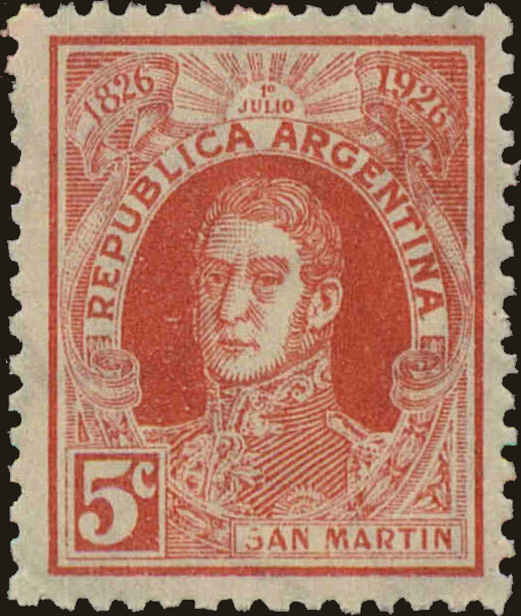 Front view of Argentina 359 collectors stamp