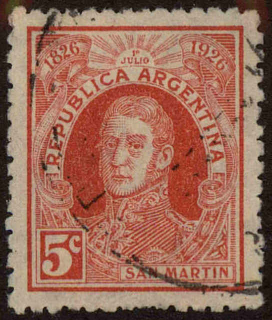 Front view of Argentina 359 collectors stamp