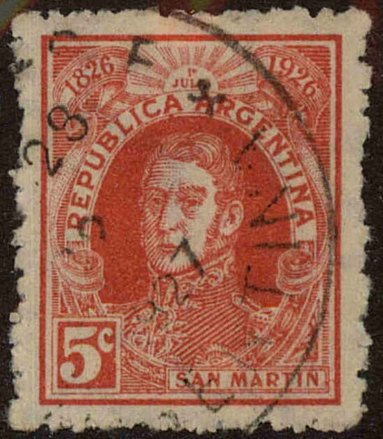 Front view of Argentina 359 collectors stamp