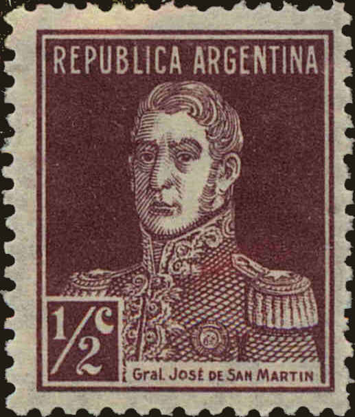 Front view of Argentina 362 collectors stamp
