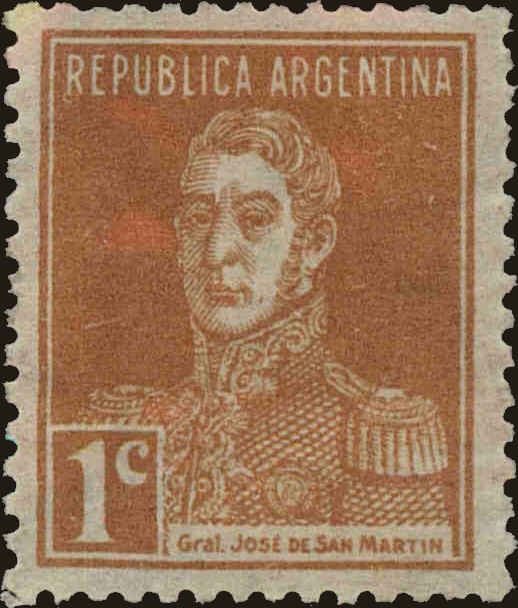 Front view of Argentina 363 collectors stamp