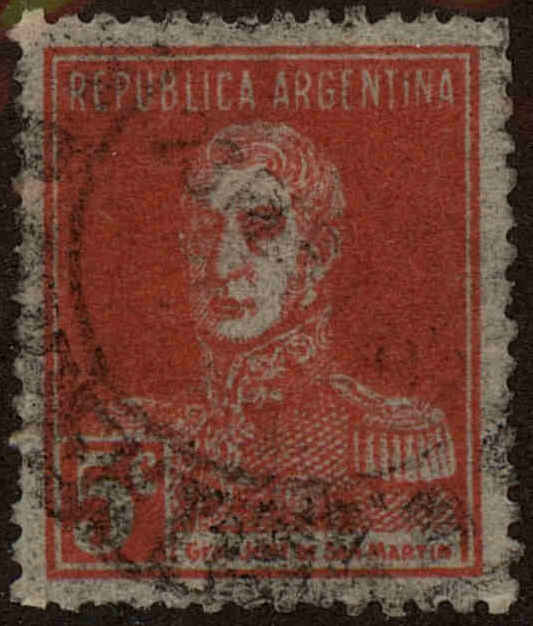 Front view of Argentina 365b collectors stamp