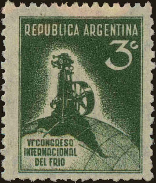 Front view of Argentina 406 collectors stamp