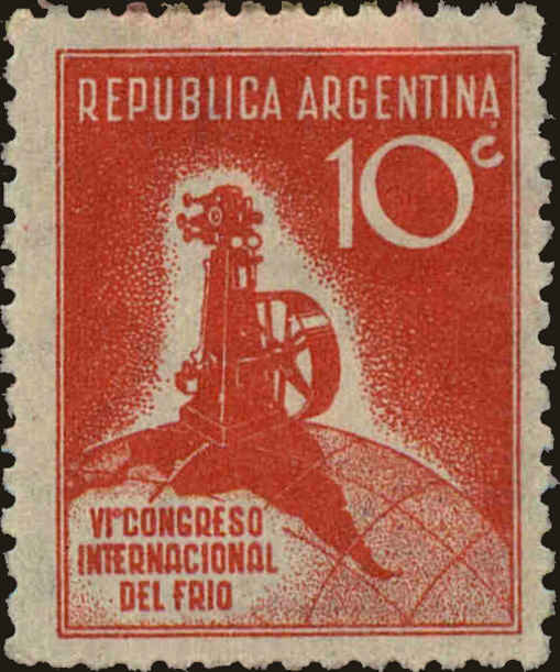 Front view of Argentina 407 collectors stamp