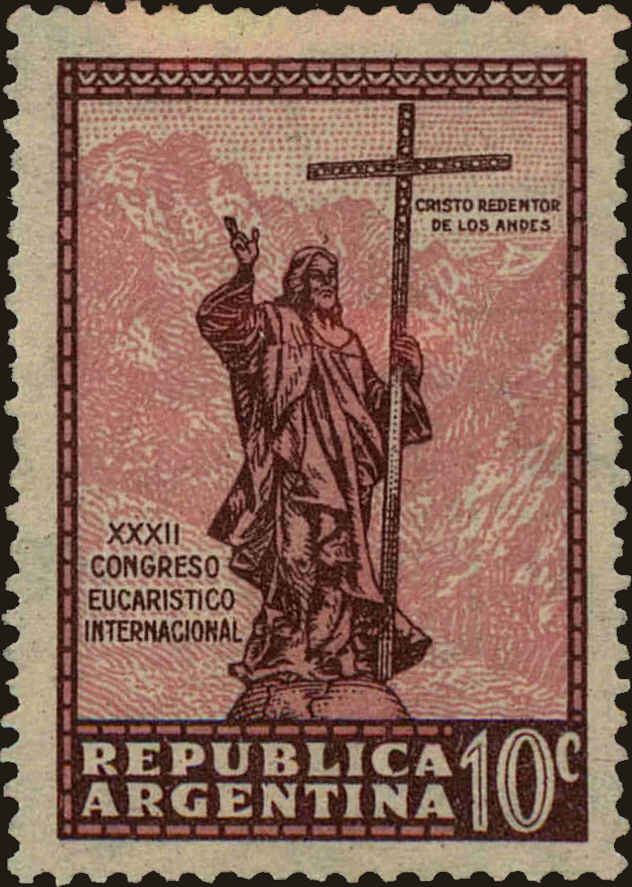 Front view of Argentina 414 collectors stamp