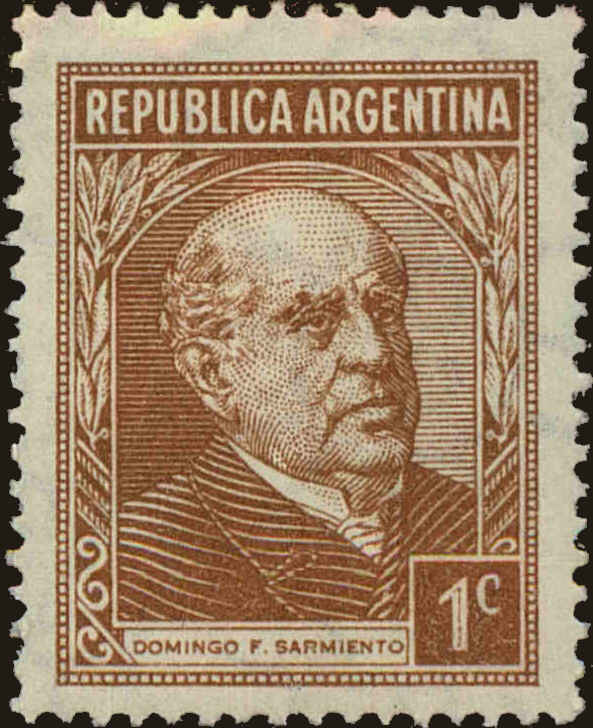 Front view of Argentina 419 collectors stamp