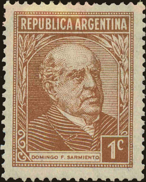 Front view of Argentina 419 collectors stamp