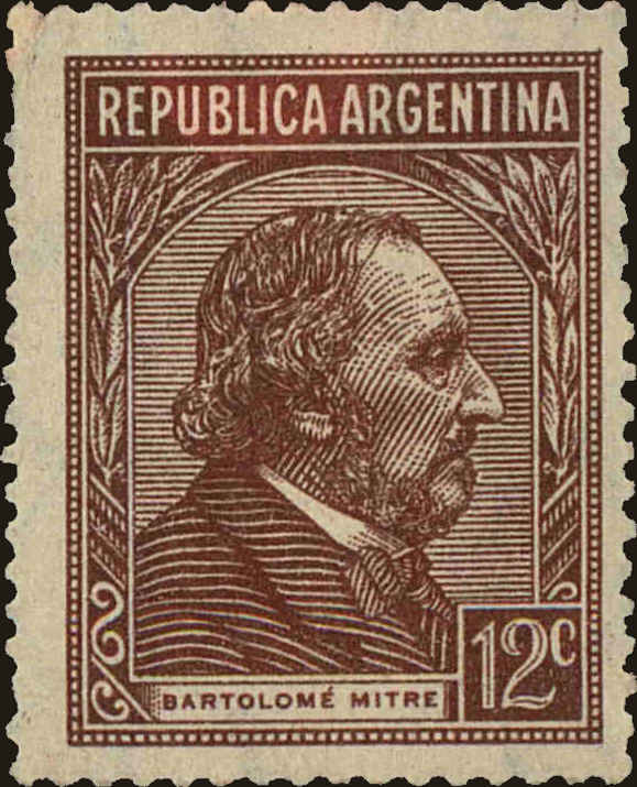 Front view of Argentina 432 collectors stamp