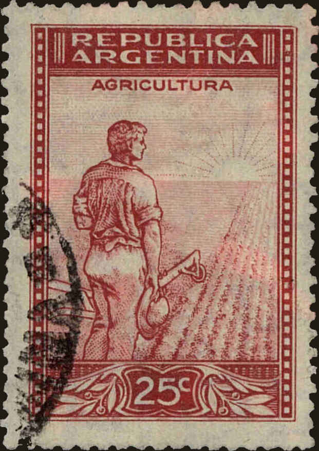 Front view of Argentina 441 collectors stamp