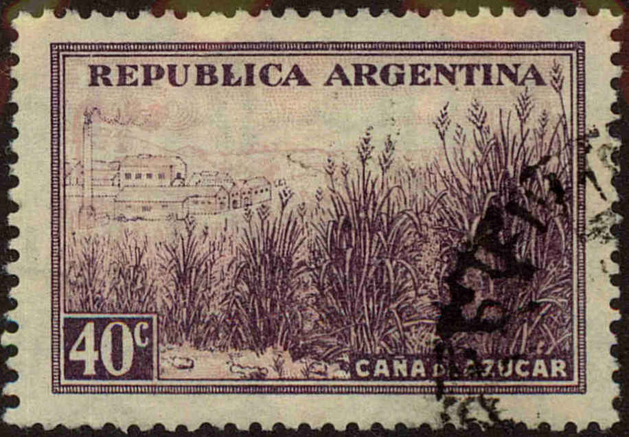 Front view of Argentina 443 collectors stamp
