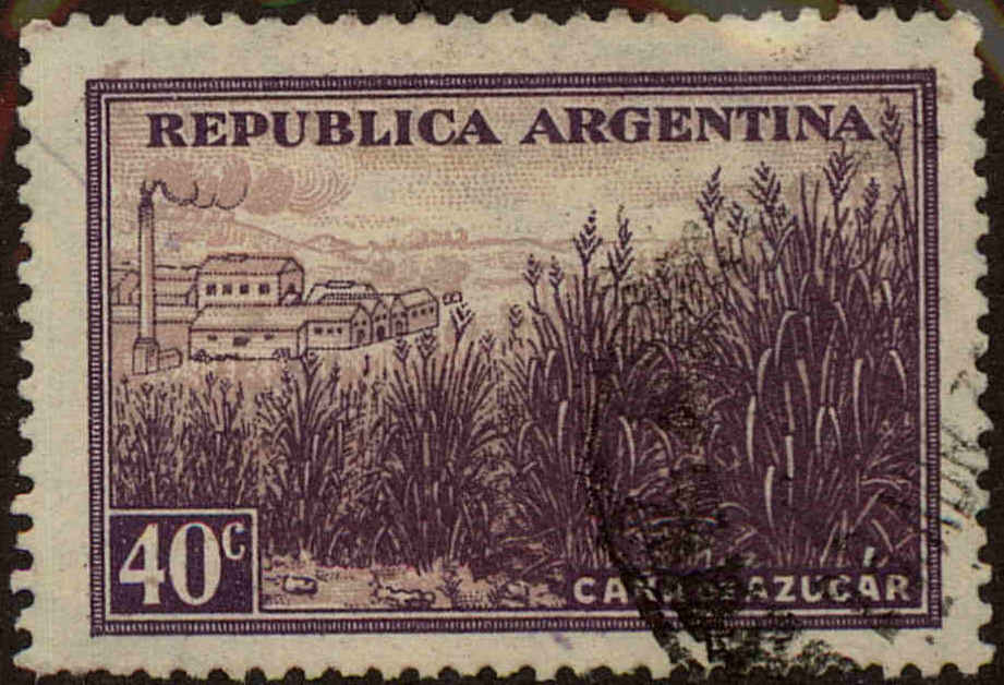 Front view of Argentina 443 collectors stamp