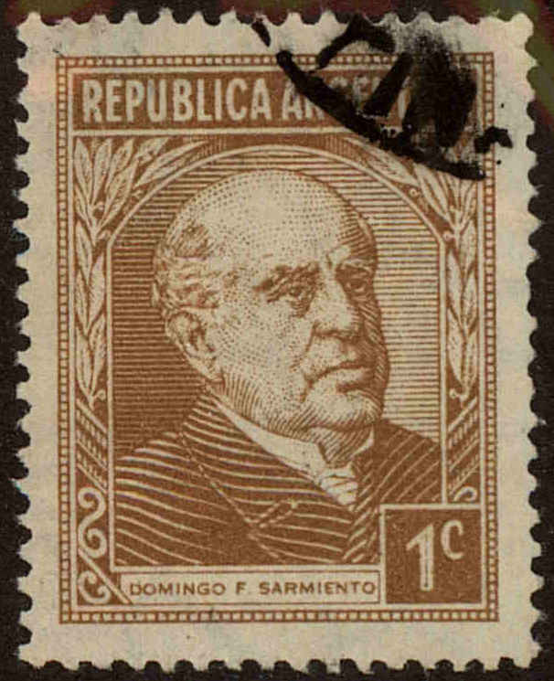 Front view of Argentina 486 collectors stamp