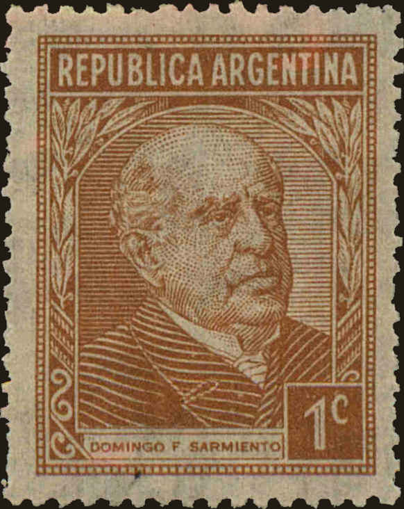 Front view of Argentina 486 collectors stamp