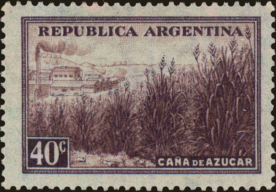 Front view of Argentina 496 collectors stamp