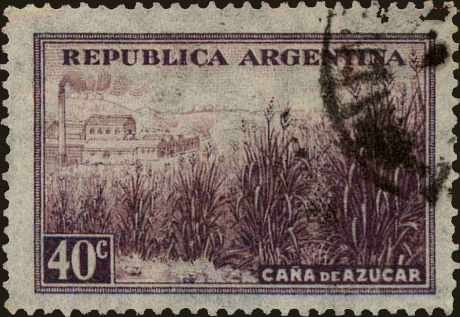 Front view of Argentina 496 collectors stamp