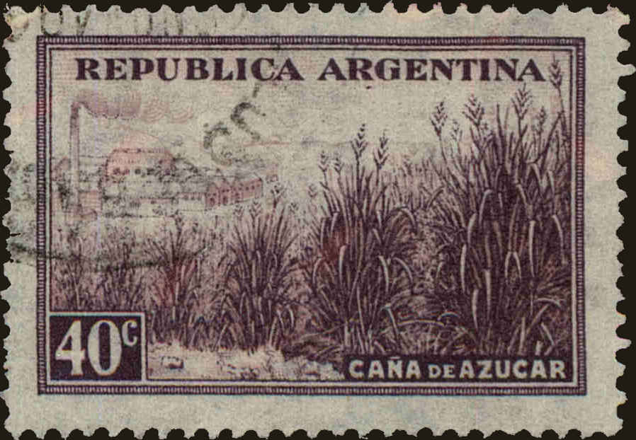 Front view of Argentina 496 collectors stamp