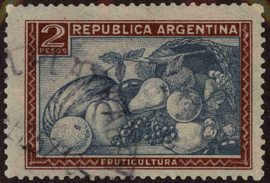 Front view of Argentina 537 collectors stamp