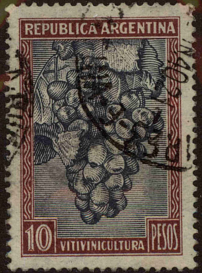 Front view of Argentina 449 collectors stamp