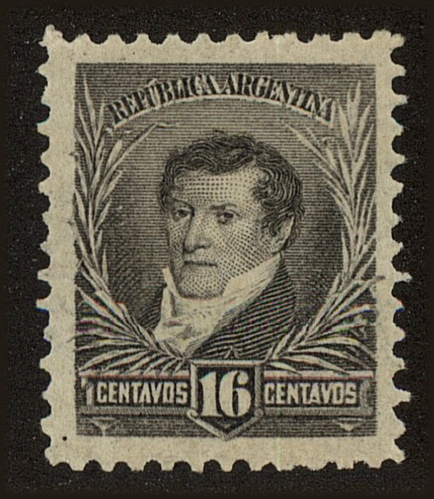 Front view of Argentina 113 collectors stamp