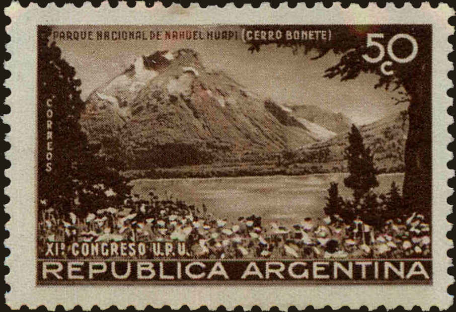 Front view of Argentina 463 collectors stamp