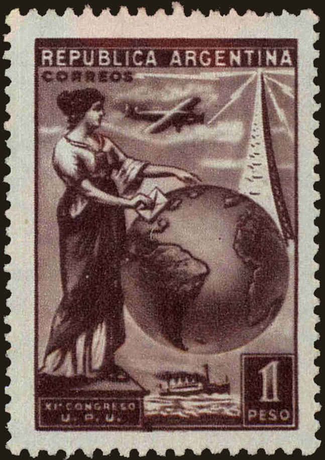 Front view of Argentina 464 collectors stamp