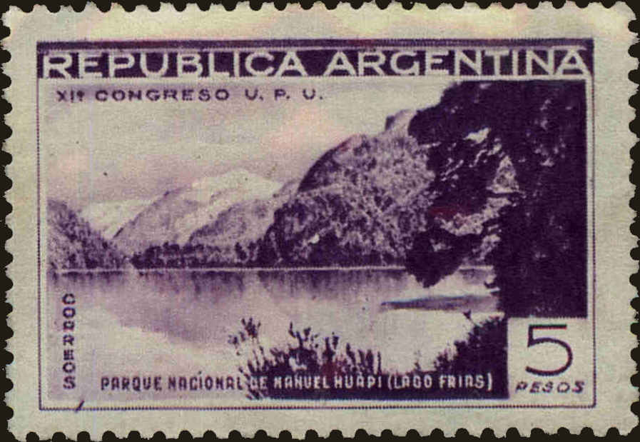 Front view of Argentina 466 collectors stamp