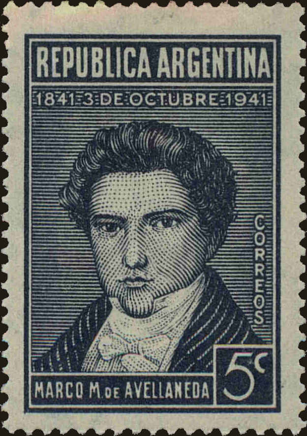 Front view of Argentina 476 collectors stamp