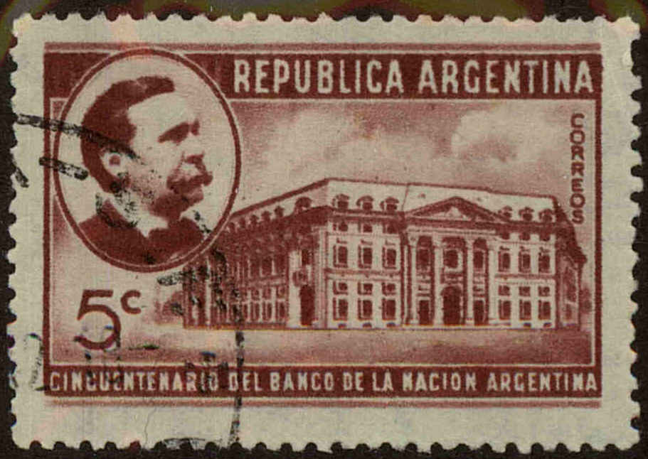 Front view of Argentina 478 collectors stamp