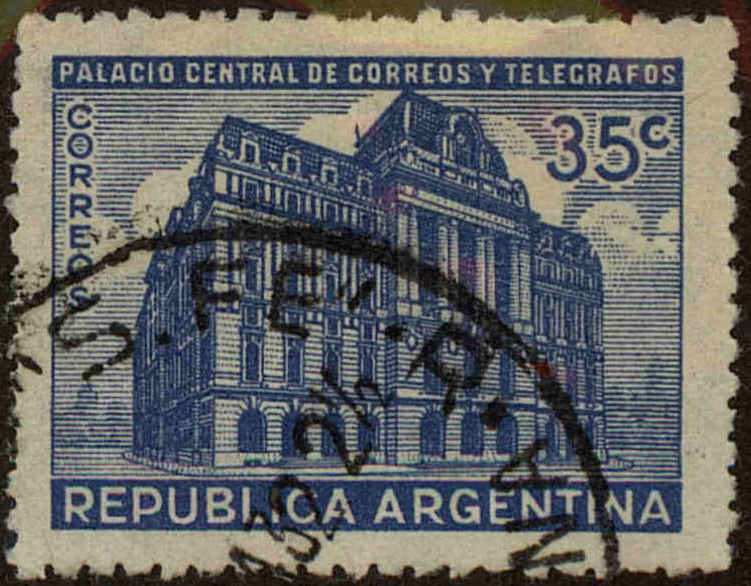 Front view of Argentina 503 collectors stamp