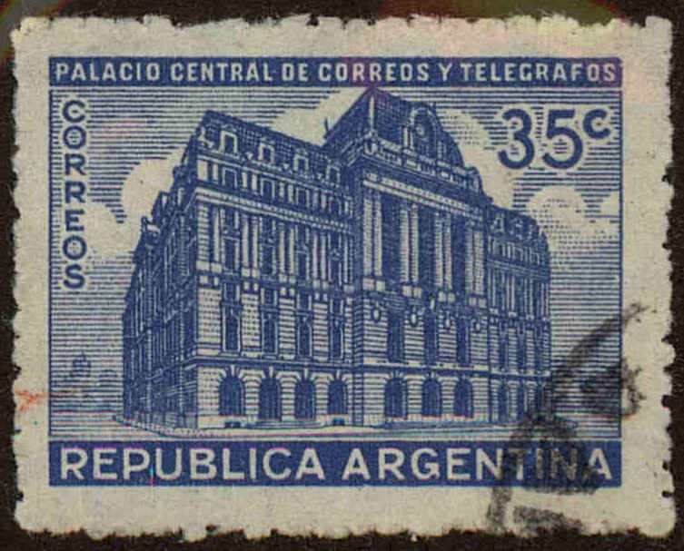 Front view of Argentina 503 collectors stamp