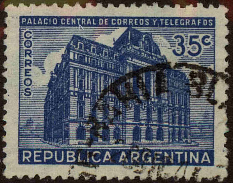 Front view of Argentina 503 collectors stamp