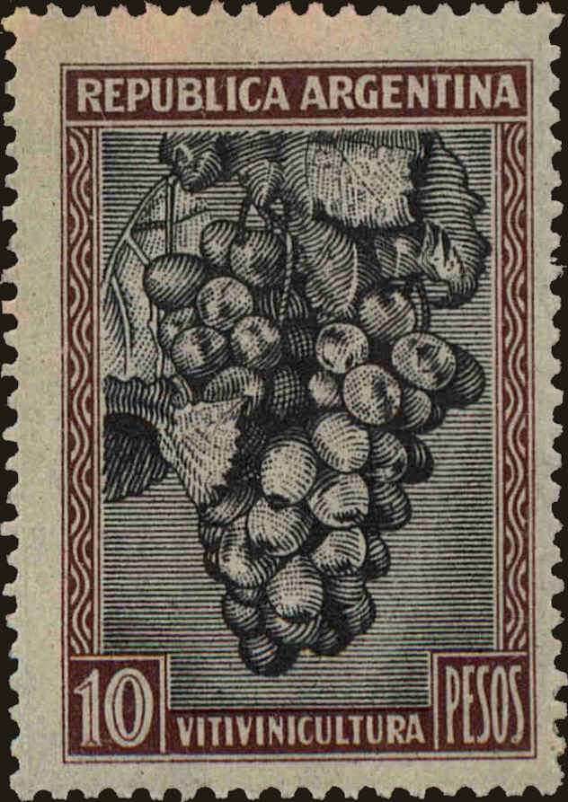 Front view of Argentina 539 collectors stamp