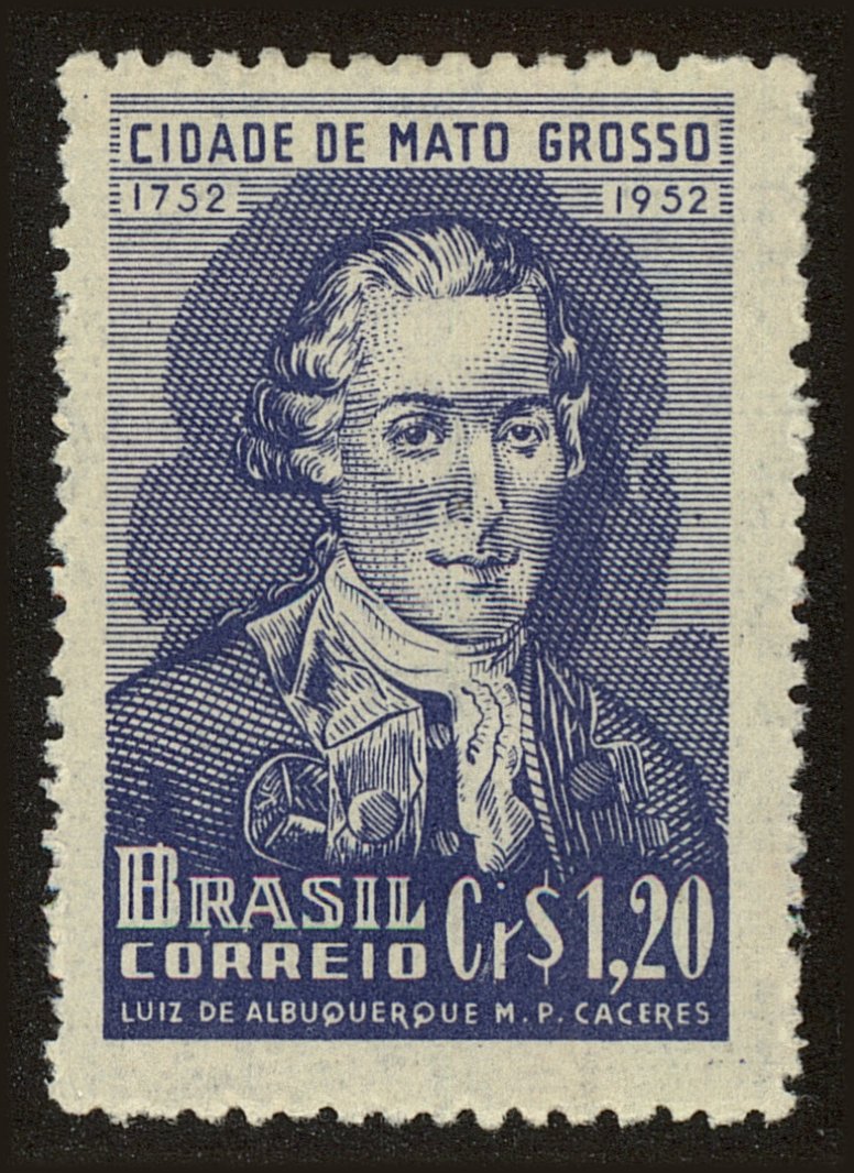 Front view of Brazil 724 collectors stamp