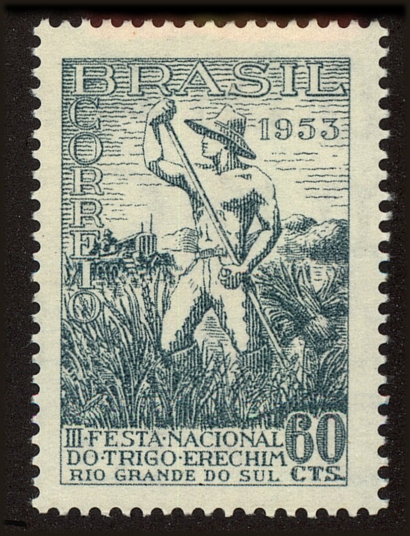 Front view of Brazil 766 collectors stamp