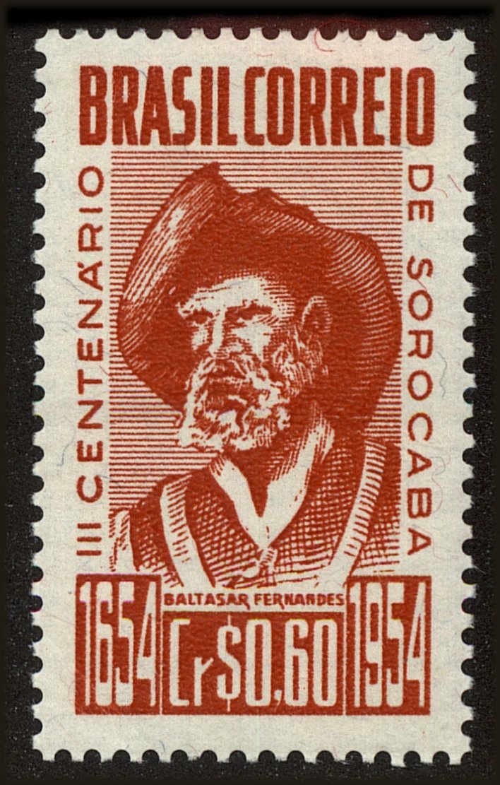 Front view of Brazil 803 collectors stamp
