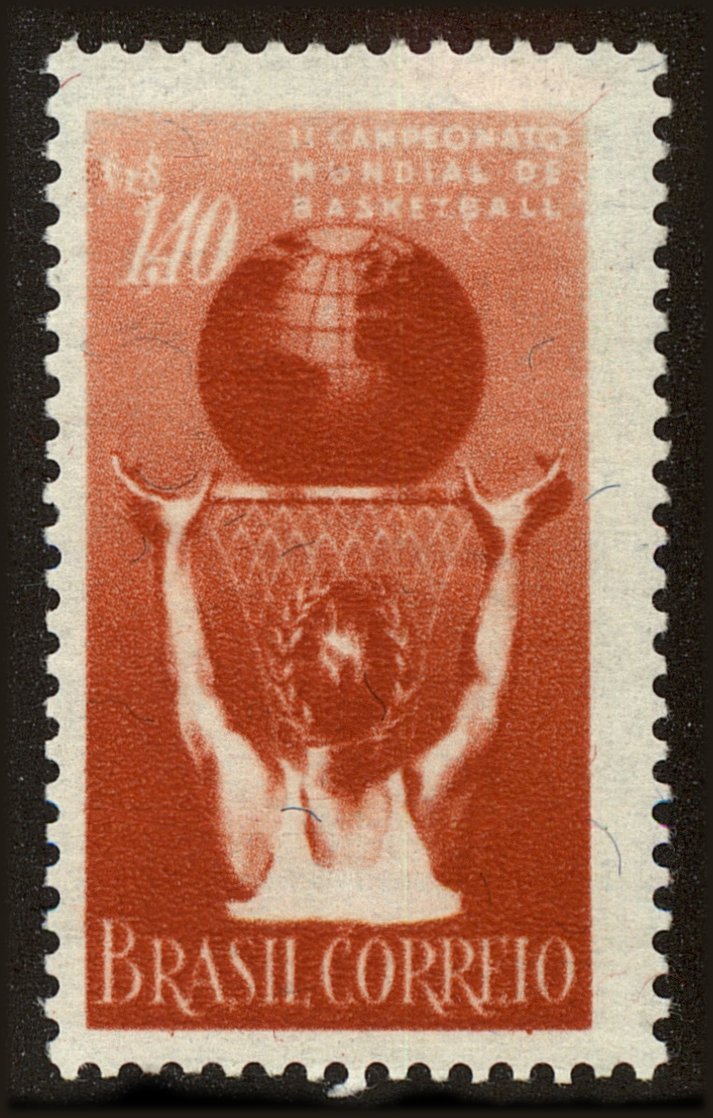 Front view of Brazil 813 collectors stamp