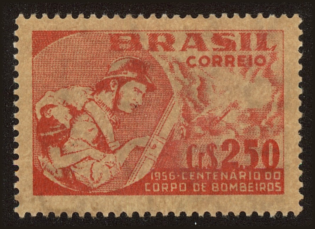 Front view of Brazil 837a collectors stamp