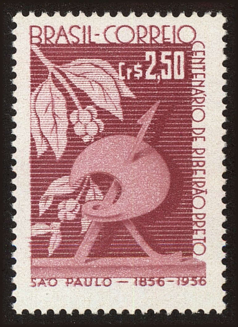 Front view of Brazil 858 collectors stamp