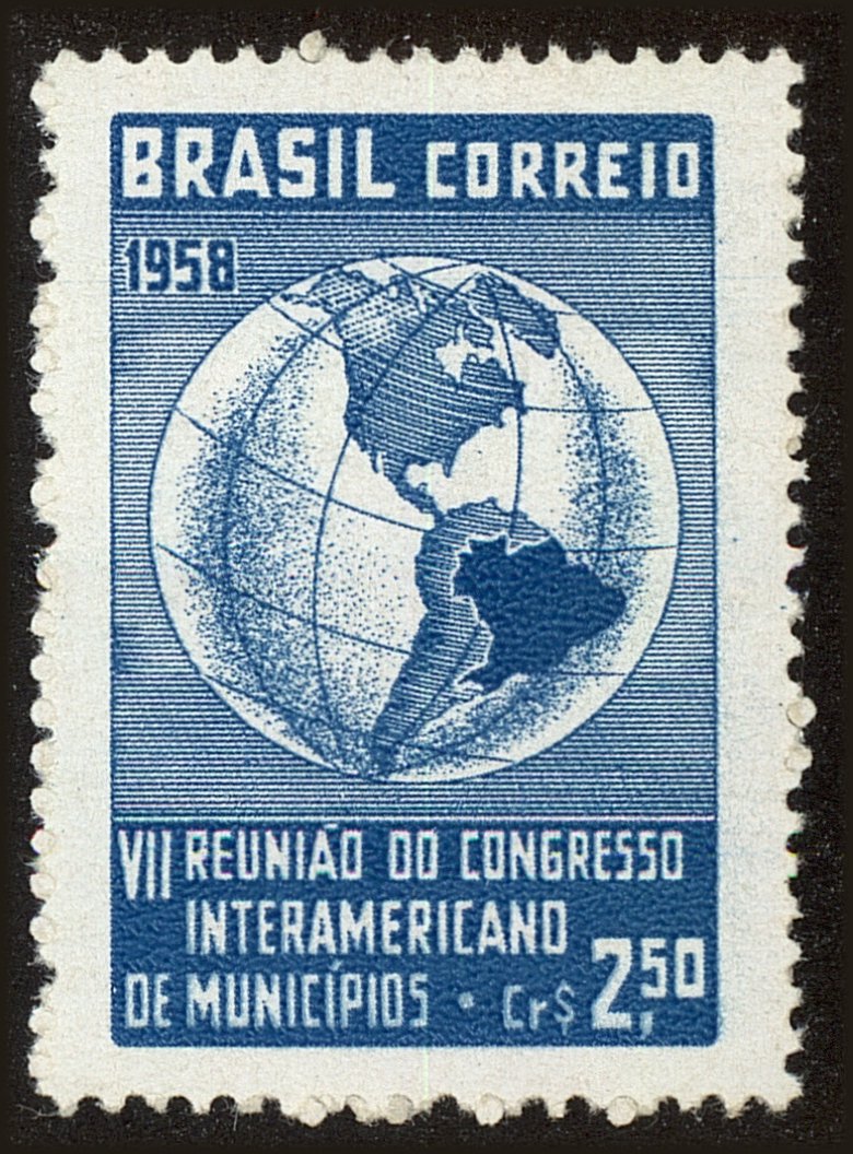 Front view of Brazil 884 collectors stamp