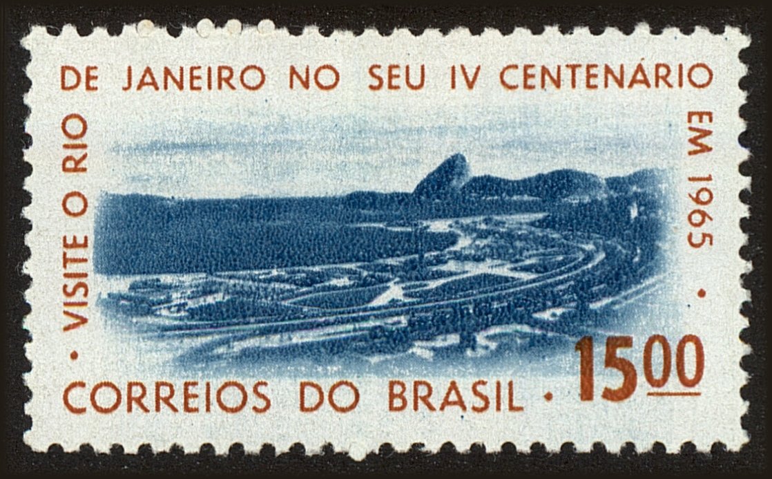 Front view of Brazil 983 collectors stamp