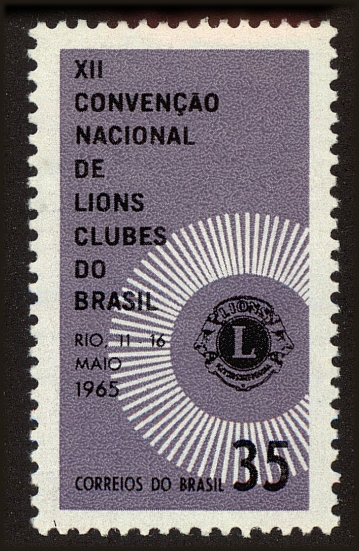 Front view of Brazil 1000 collectors stamp