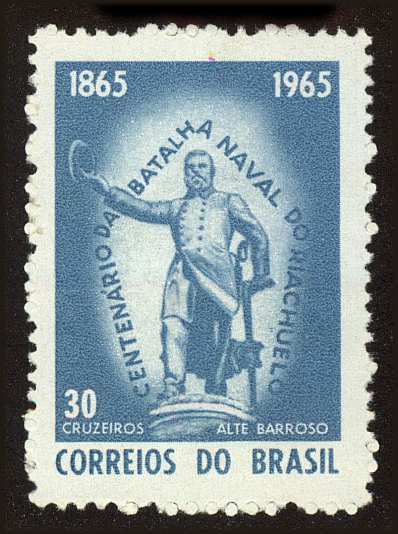Front view of Brazil 1003 collectors stamp