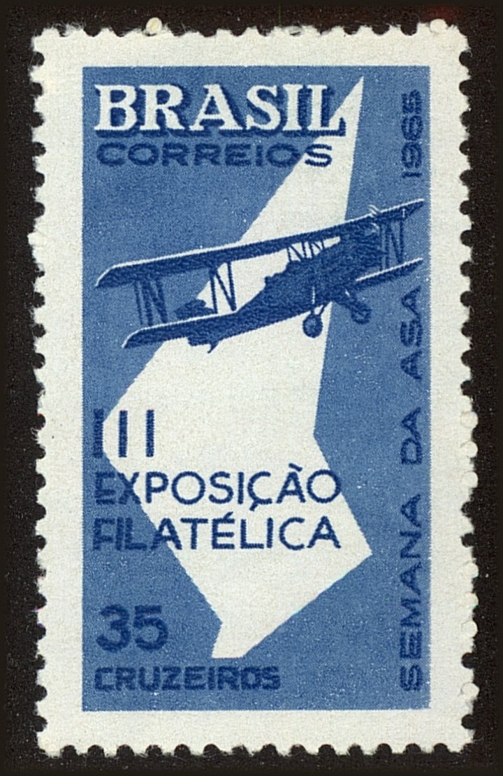 Front view of Brazil 1012 collectors stamp