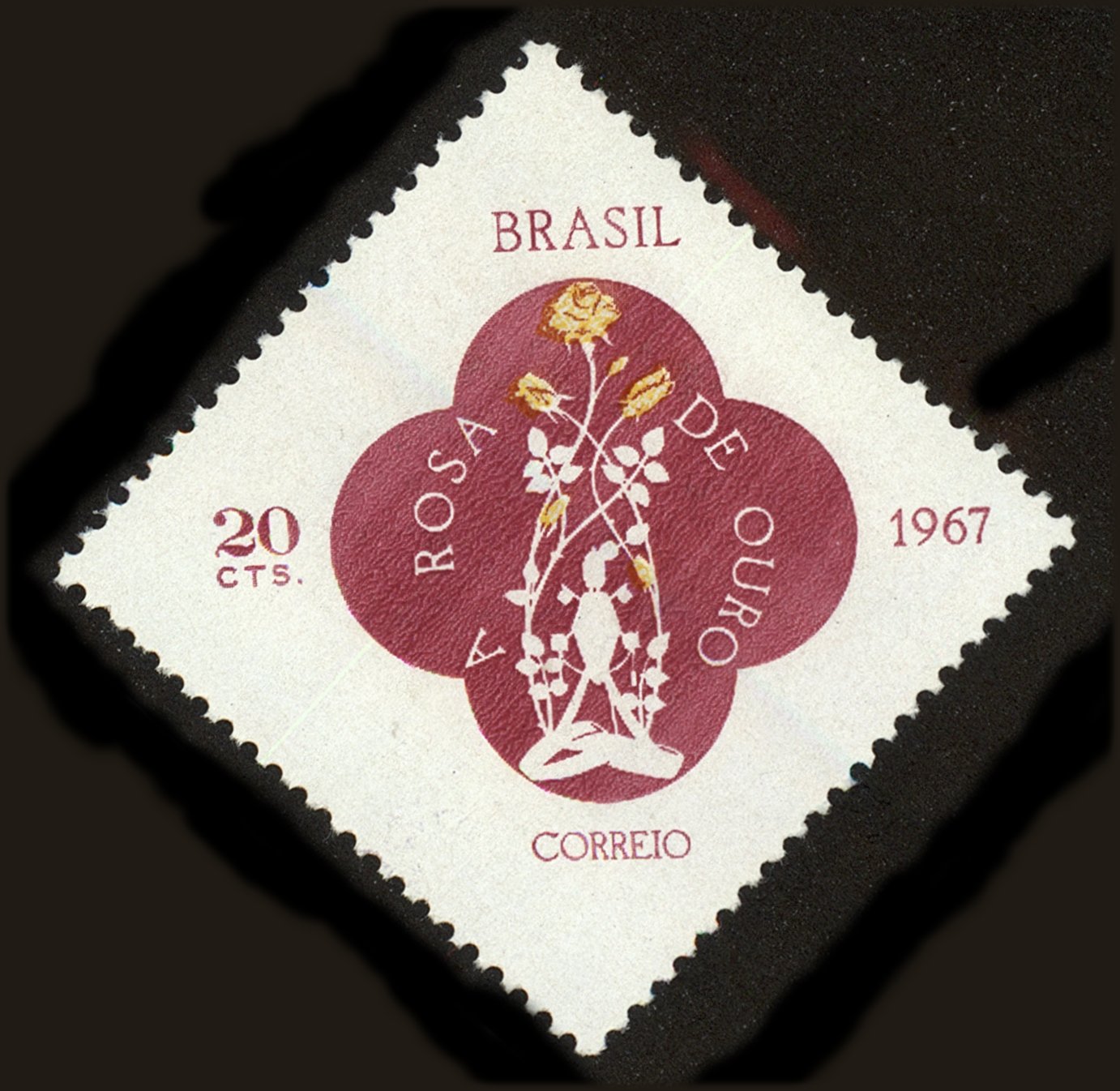 Front view of Brazil 1055 collectors stamp