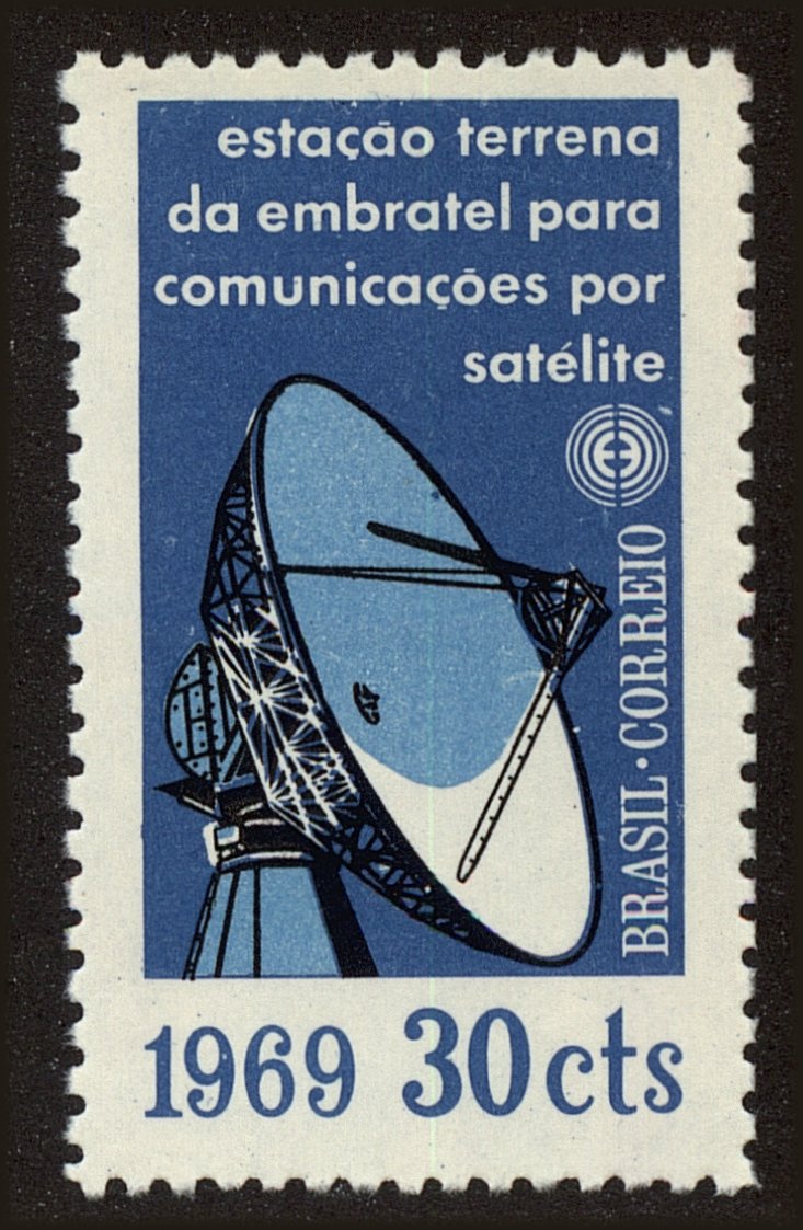 Front view of Brazil 1114 collectors stamp